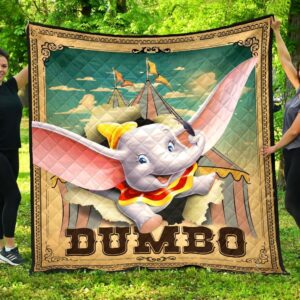 Dumbo Flying  Premium Quilt  Quilt